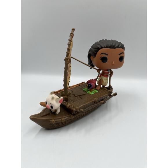 Funko Pop! Disney Moana # 62 Moana & Pua on Boat 2019 Exclusive Vinyl Figure EUC - Picture 1 of 8